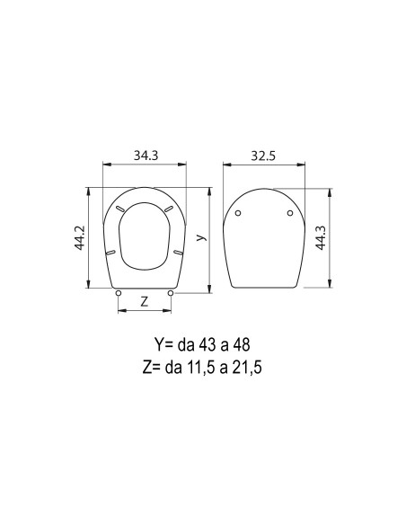 SEDILE WC PIEMONTE LEGNO MDF BIANCO