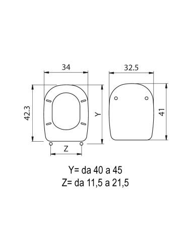 SEDILE WC TESI LEGNO MDF BIANCO SEDILE WC TESI LEGNO MDF BIANCO