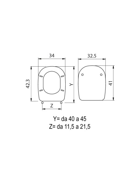 SEDILE WC TESI LEGNO MDF BIANCO