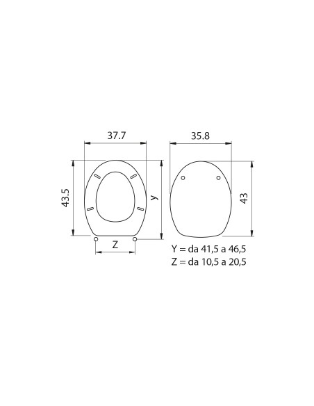 SEDILE WC SITO UNIVERSALE MDF SLOW CLOSE