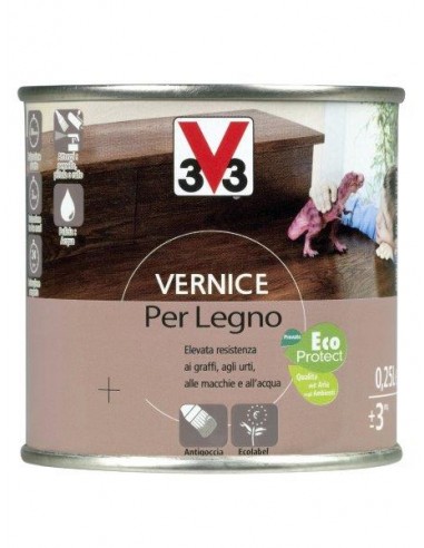 VERNICE PER LEGNO CIOCCOLATO L.0,25