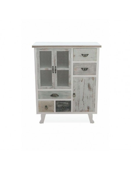 MOBILETTO IN LEGNO 5 CASSETTI E 3 SPORTELLI