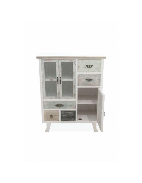 MOBILETTO IN LEGNO 5 CASSETTI E 3 SPORTELLI