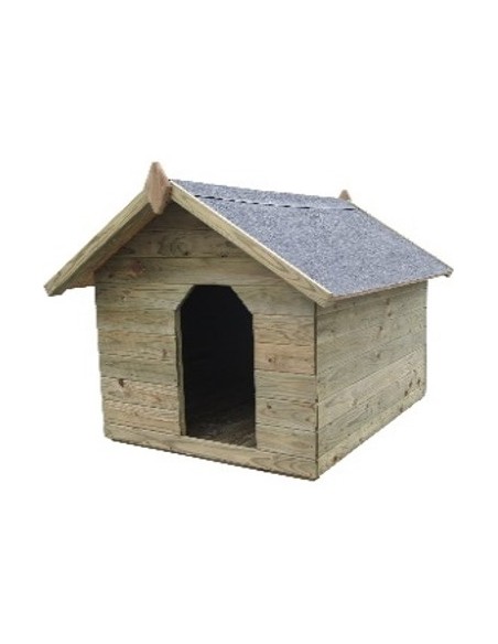 CUCCIA PER CANI IN LEGNO CON TETTO APRIBILE 106X123X H. 85 CM