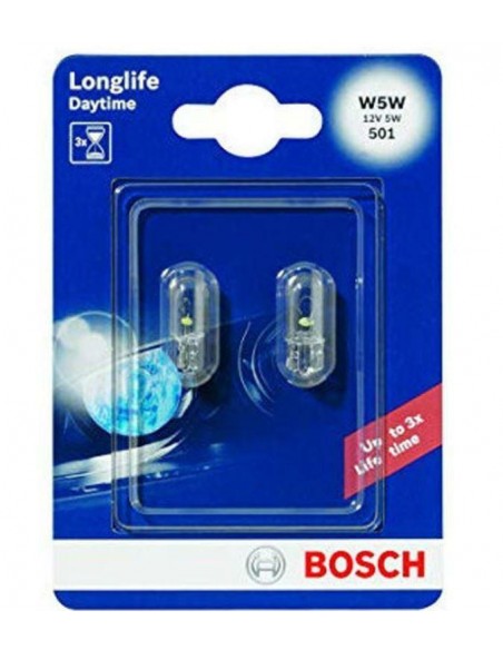 BOSCH LAMPADINA LUCE TARGA 12V 5W W5W W2 1X9,5D