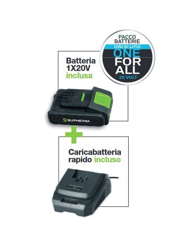 SUPHERBA TAGLIABORDI BATTERIA 20V SUPHERBA TAGLIABORDI BATTERIA 20V