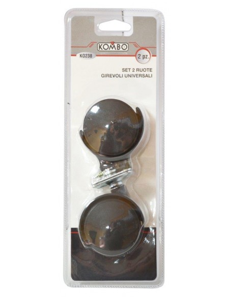 SET 2 RUOTE GIREVOLI UNIV DIAM.50MM