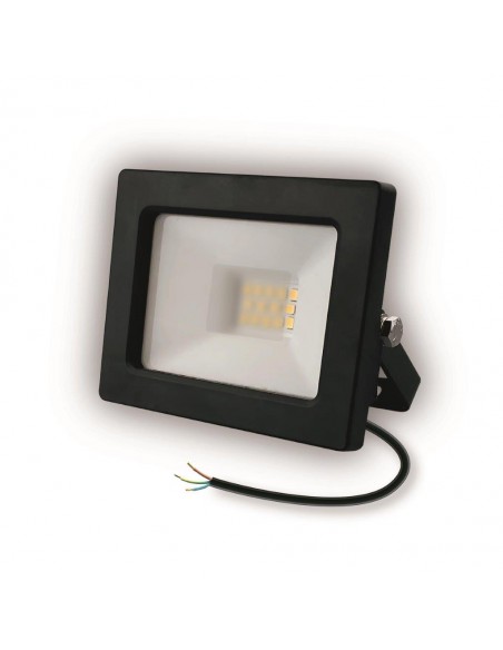 FARO LED 4000K ALLUMINIO/VETRO TEMPERATO IP65 10W NERO