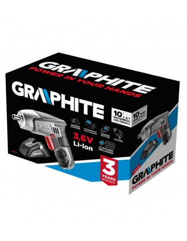 GRAPHITE AVVITATORE A BATTERIA 3.6V... GRAPHITE AVVITATORE A BATTERIA 3.6V...