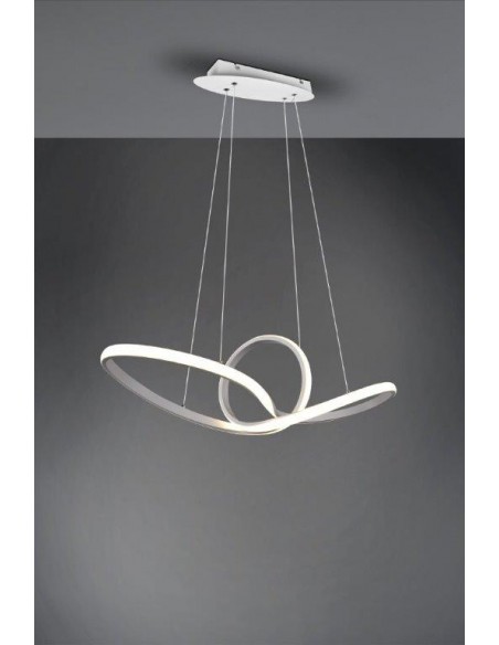 SANSA SOSPENSIONE LED INFINITO BIANCA CON REGOLAZIONE INTENSITA' INTERRUTTORE L. 80CM