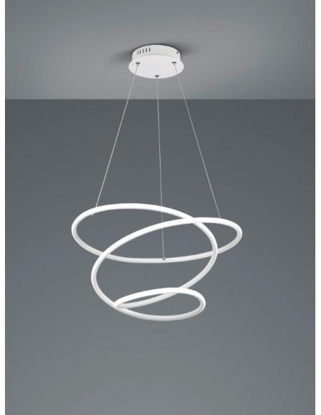 BOLOGNA SOSPENSIONE LED BIANCA CON DIMMERAZIONE AD INTERRUTTORE D.50CM