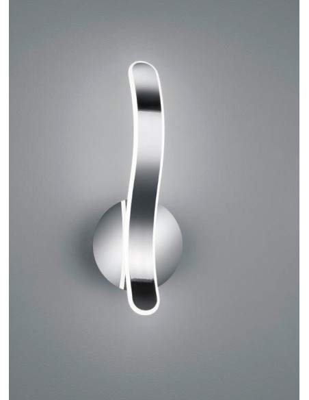 PARMA APPLIQUE LED CROMO CON DIMMERAZIONE AD INTERRUTTORE H.40CM