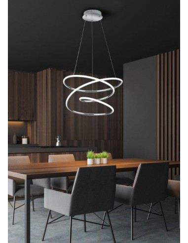 BOLOGNA SOSPENSIONE LED CROMO CON... BOLOGNA SOSPENSIONE LED CROMO CON...