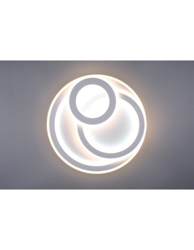 MITA PLAFONIERA LED BIANCA CERCHI 3D... MITA PLAFONIERA LED BIANCA CERCHI 3D...