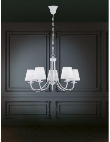 CORTEZ LAMPADARIO 5 LUCI METALLO... CORTEZ LAMPADARIO 5 LUCI METALLO...