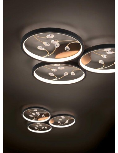 GROOVY PLAFONIERA LED 3 CERCHI CON... GROOVY PLAFONIERA LED 3 CERCHI CON...