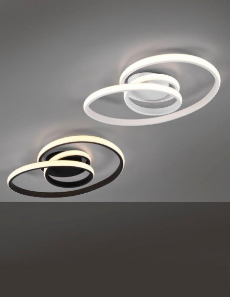 SANSA PLAFONIERA LED INFINITO BIANCA CON REGOLAZIONE INTENSITA' INTERRUTTORE D. 50CM