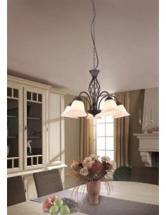 RUSTICA LAMPADARIO METALLO... 2