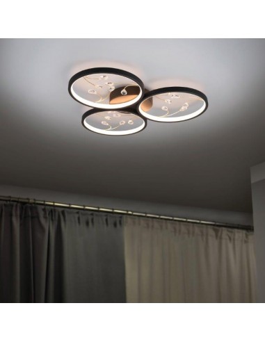 GROOVY PLAFONIERA LED 3 CERCHI CON... GROOVY PLAFONIERA LED 3 CERCHI CON...