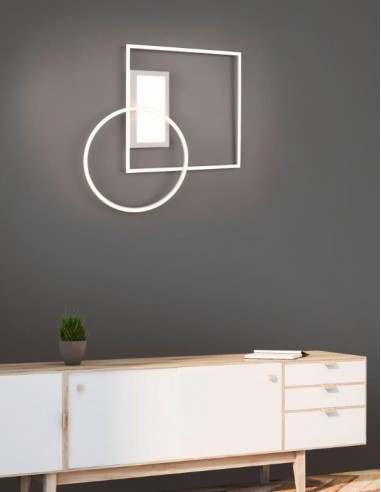 DOWNEY PLAFONIERA LED BIANCA CON... DOWNEY PLAFONIERA LED BIANCA CON...