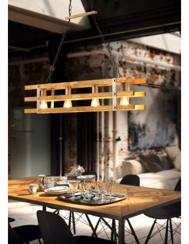 KHAN SOSPENSIONE LEGNO E METALLO... KHAN SOSPENSIONE LEGNO E METALLO...