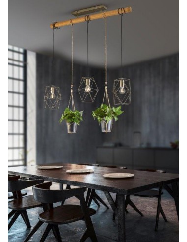 PLANT SOSPENSIONE GABBIA 3 LUCI... PLANT SOSPENSIONE GABBIA 3 LUCI...