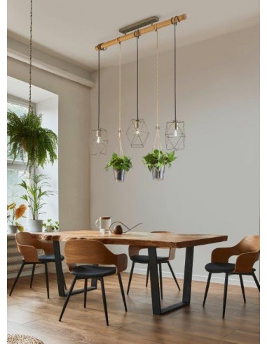 PLANT SOSPENSIONE GABBIA 3 LUCI... PLANT SOSPENSIONE GABBIA 3 LUCI...