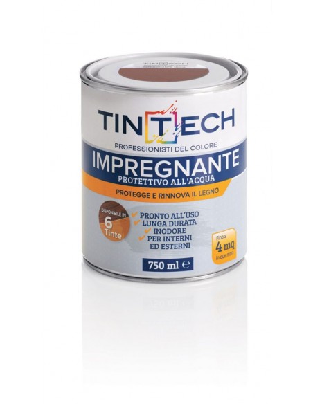 TINTECH IMPREGNANTE ALL'ACQUA 0,75 CASTAGNO