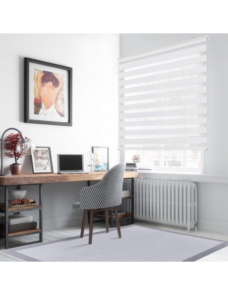 DUOLUX - TENDA NOTTE E GIORNO BIANCO 120X180