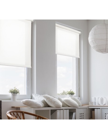 ROLL-UP - TENDA A RULLO SEMIFILTRANTE BIANCO NEVE 140X180