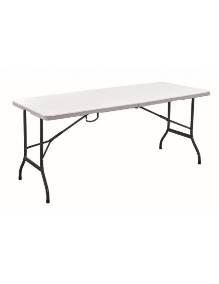 TAVOLO CATERING DA GIARDINO RICHIUDIBILE VALIGETTA 180X75x72CM BIANCO