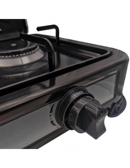 FORNELLO GAS ODINO 2 FUOCHI CON COPERCHIO