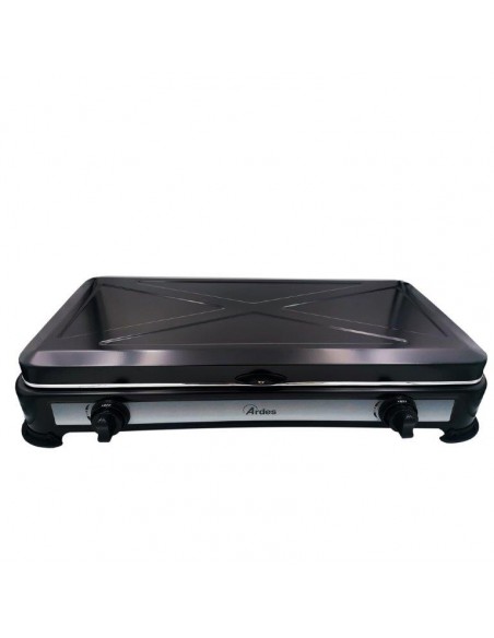 FORNELLO GAS ODINO 2 FUOCHI CON COPERCHIO