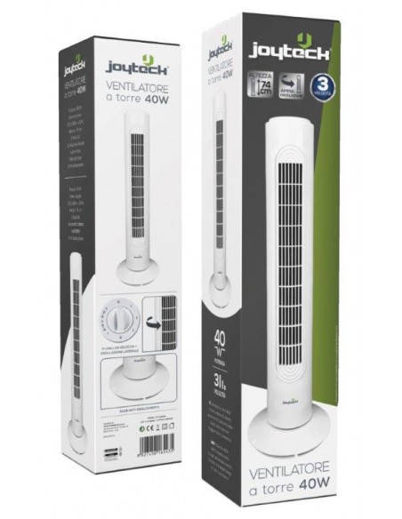 VENTILATORE TORRE CM75 40W 3 VELOCITÀ JOYTECK