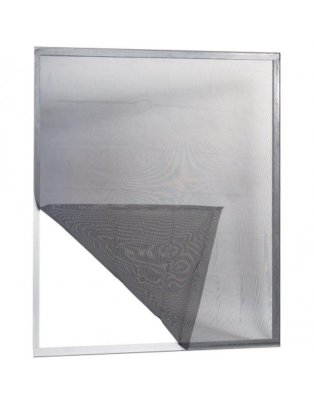 ZANZARIERA ADESIVA PER FINESTRE 130X150 NERO