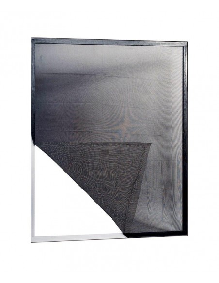 ZANZARIERA ADESIVA PER FINESTRE 130X150 NERO