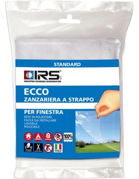 ZANZARIERA ADESIVA PER FINESTRE 150X180 BIANCO