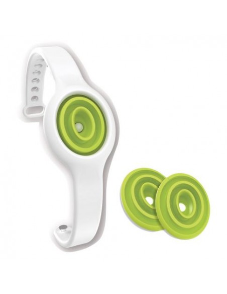 BRACCIALETTO ANTIZANZARE ALLA CITRONELLA CON 2 RICARICHE