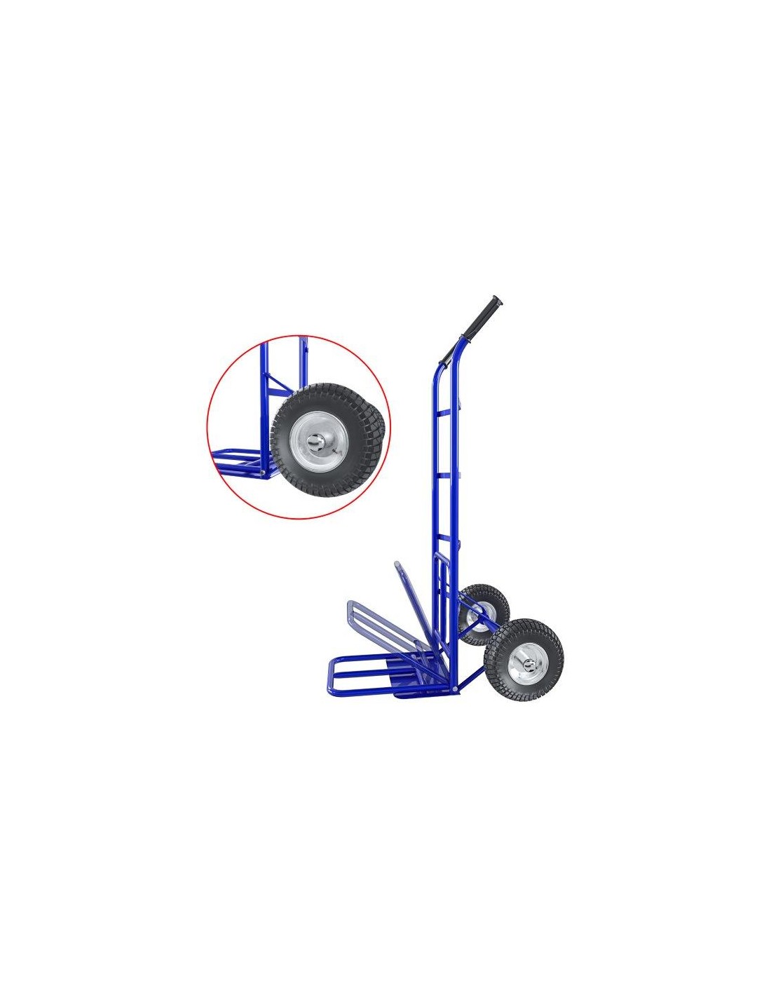 CARRELLO PORTATUTTO RUOTE PNEUMATICHE