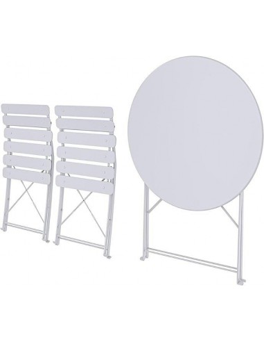 SET BISTROT TAVOLO + 2 SEDIE BIANCO SET BISTROT TAVOLO + 2 SEDIE BIANCO