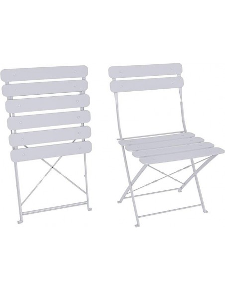 SET BISTROT TAVOLO + 2 SEDIE BIANCO