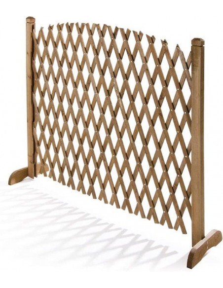 GRIGLIATO IN LEGNO ESTENSIBILE 150CM CON SUPPORTI