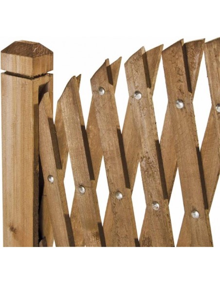 GRIGLIATO IN LEGNO ESTENSIBILE 150CM CON SUPPORTI