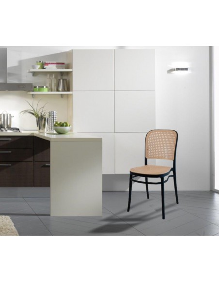 SEDIA IN POLIPROPILENE NERA MOD. ADA