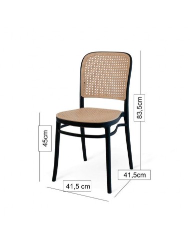 SEDIA IN POLIPROPILENE NERA MOD. ADA SEDIA IN POLIPROPILENE NERA MOD. ADA