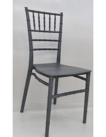 SEDIA IN POLIPROPILENE GRIGIO MOD. Linda