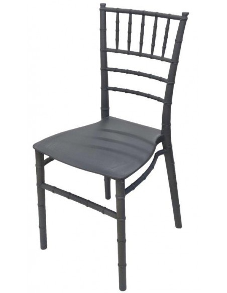 SEDIA IN POLIPROPILENE GRIGIO MOD. Linda