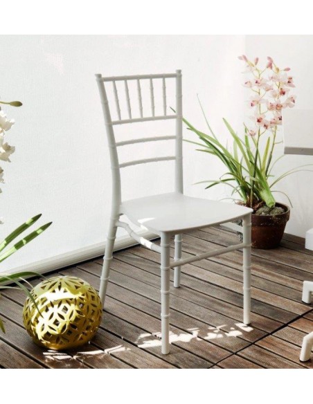 SEDIA IN POLIPROPILENE BIANCO MOD. Linda