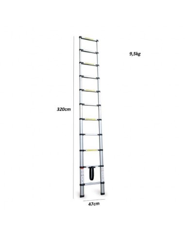 SCALA TELESCOPICA 10 GRADINI SCALA TELESCOPICA 10 GRADINI