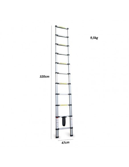 SCALA TELESCOPICA 10 GRADINI